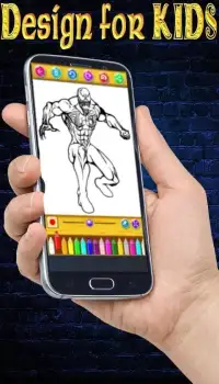 Learn to color Spider Man Screen Shot 4
