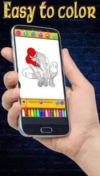 Learn to color Spider Man Screen Shot 5