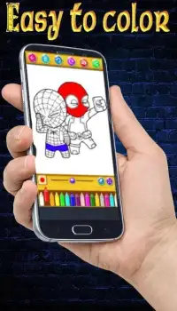 Learn to color Spider Man Screen Shot 2