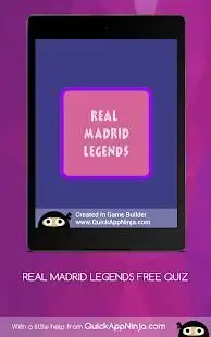 REAL MADRID LEGENDS FREE QUIZ R.MADRID TRIVIA QUIZ Screen Shot 9