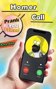 Amazing Homer fake call for the simpsons simulator Screen Shot 1