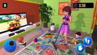 Happy Family Siblings Baby Care Nanny Mania Game Screen Shot 2