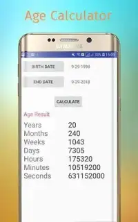 Age Calculator By Date Of Birth:Days, Months,Hours Screen Shot 0