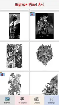 Digimon Pixel Art Screen Shot 2