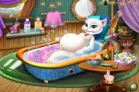 Pregnant Kitty Spa & Makeover Girl Game Screen Shot 2