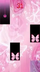 Beautiful Pink Butterfly Piano Tab Screen Shot 1