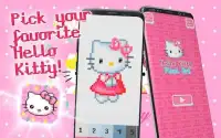 Hello Kitty Pixel Art - Kitty Color By Number Screen Shot 4