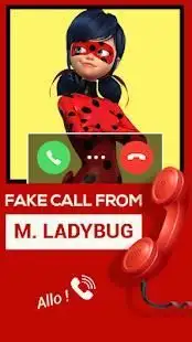Miraculous Fake call from Ladybug Screen Shot 0