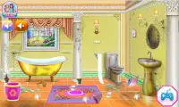Royal Bathroom Cleanup - Free Games Screen Shot 2