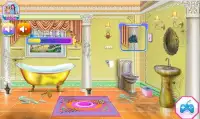 Royal Bathroom Cleanup - Free Games Screen Shot 1