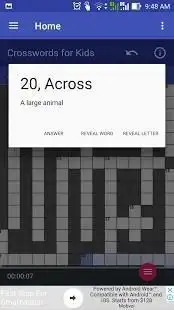 Crossword Puzzles for Kids Screen Shot 1