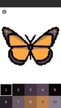 Butterfly Color By Number: Pixel Art Butterfly Screen Shot 1