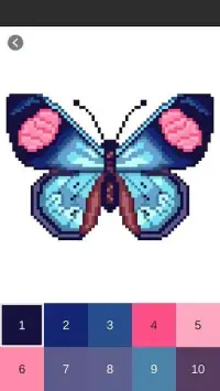 Butterfly Color By Number: Pixel Art Butterfly Screen Shot 4