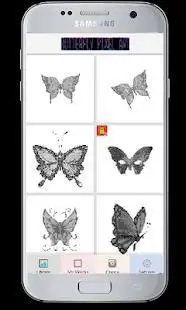 color by number butterfly Pixel Art Screen Shot 5