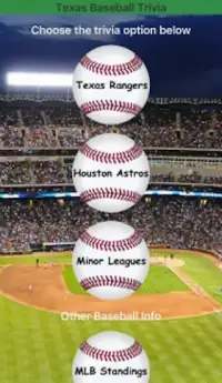 Texas Baseball Trivia Screen Shot 4