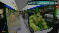 SuperHero City Bus Driver : Intercity MegaBus Screen Shot 2