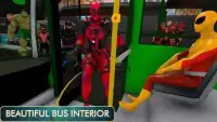SuperHero City Bus Driver : Intercity MegaBus Screen Shot 1