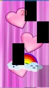 Rainbow Heart Piano Tiles Screen Shot 1