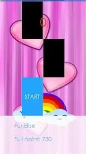 Rainbow Heart Piano Tiles Screen Shot 2