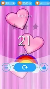 Rainbow Heart Piano Tiles Screen Shot 0