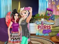 Ice Princess & Ladybug Paris Selfie Game Screen Shot 0