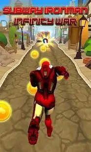 Subway Iron Avenger Man Run: Infinity War Screen Shot 1