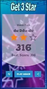 Black Pink Piano Tile Game Screen Shot 1