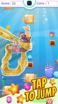 Tangled Adventure - Jumping Rapunzel Screen Shot 1