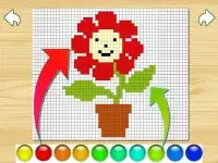 Kids Coloring By Numbers Pixel Art Page Screen Shot 3
