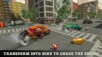 Flying Bike Robot Transforming: Eagle Robot Game Screen Shot 2
