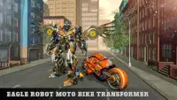 Flying Bike Robot Transforming: Eagle Robot Game Screen Shot 0