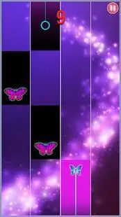 Piano Tiles : Purple Butterfly Piano Tiles Screen Shot 4