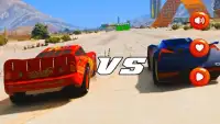 Storm vs Mcqueen Car Lightning Racing Screen Shot 2