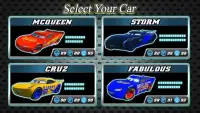 Storm vs Mcqueen Car Lightning Racing Screen Shot 1