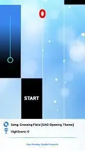 Anime SAO Piano Tiles Screen Shot 1