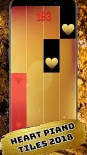 Heart Gold Piano Tiles Screen Shot 0