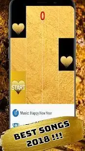 Heart Gold Piano Tiles Screen Shot 3
