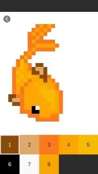Fish Color By Number: Pixel Art Fish Screen Shot 1