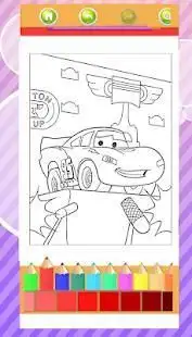 Mcqueen coloring pages - cars 2018 Screen Shot 1