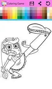 Star vs Forces Evil Coloring Book Screen Shot 0