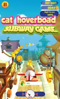 cat hoverboard subway games Screen Shot 2