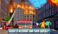 Rescue Fire brigade Sim 2019 - Firefighter Games Screen Shot 2