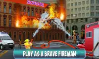 Rescue Fire brigade Sim 2019 - Firefighter Games Screen Shot 0