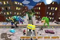 Angry Dinosaur vs City Police Rampage Screen Shot 8