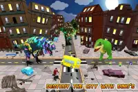 Angry Dinosaur vs City Police Rampage Screen Shot 4