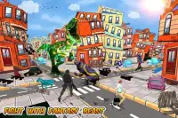 Angry Dinosaur vs City Police Rampage Screen Shot 1