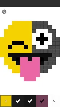 Emoji Color By Number: Pixel Art Emoji Screen Shot 2