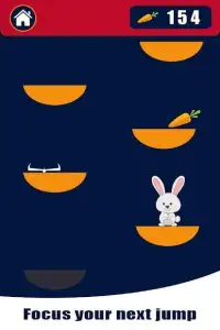 Bunny up - jumping rabbit 2D game Screen Shot 1