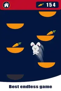Bunny up - jumping rabbit 2D game Screen Shot 2