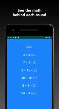 Mental Math - Quick math game Screen Shot 0